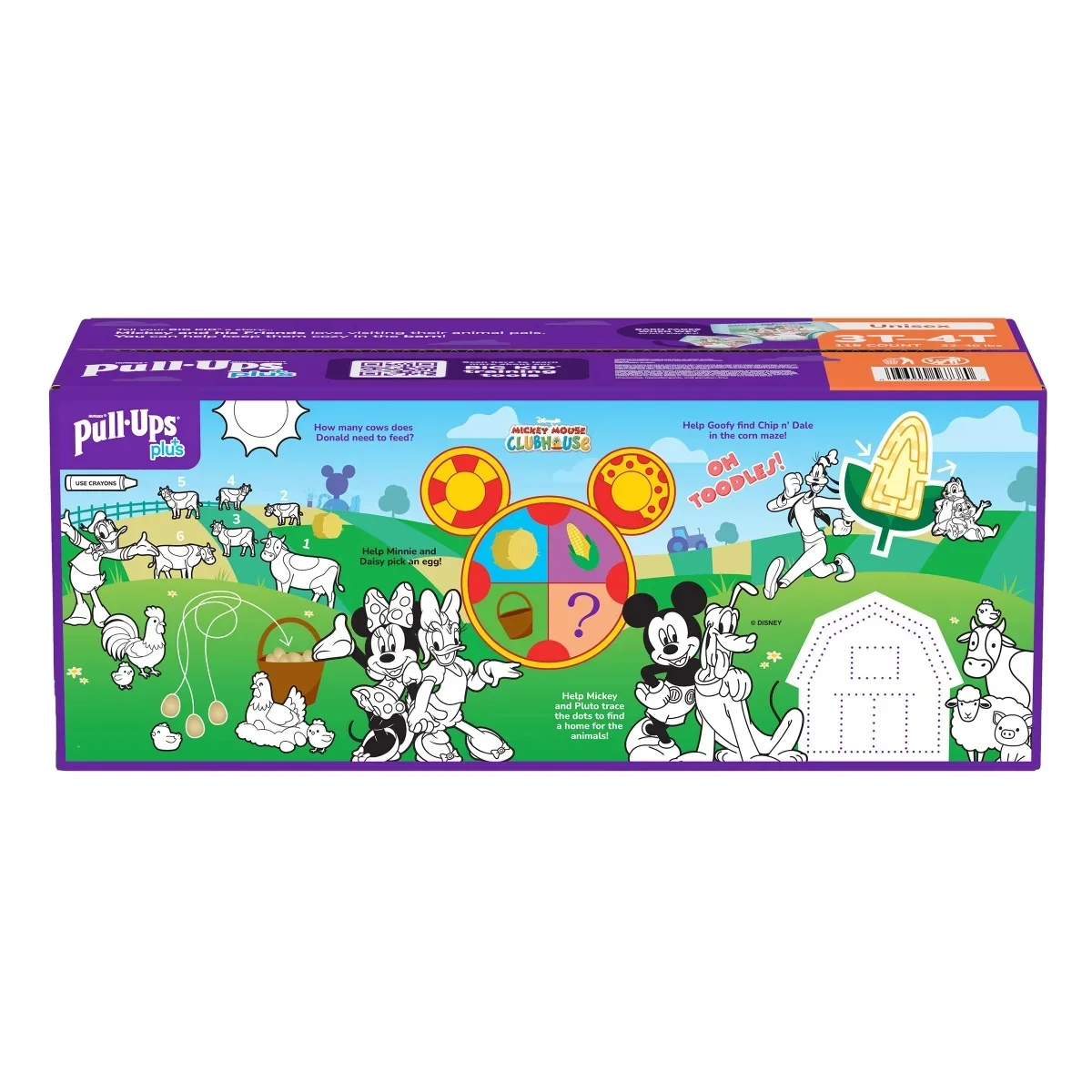 Huggies Pull-Ups Plus - Culottes d'Apprentissage Unisexe, Taille 3T-4T (15 à 21 kg), Pack de 116 Unités – Image 5