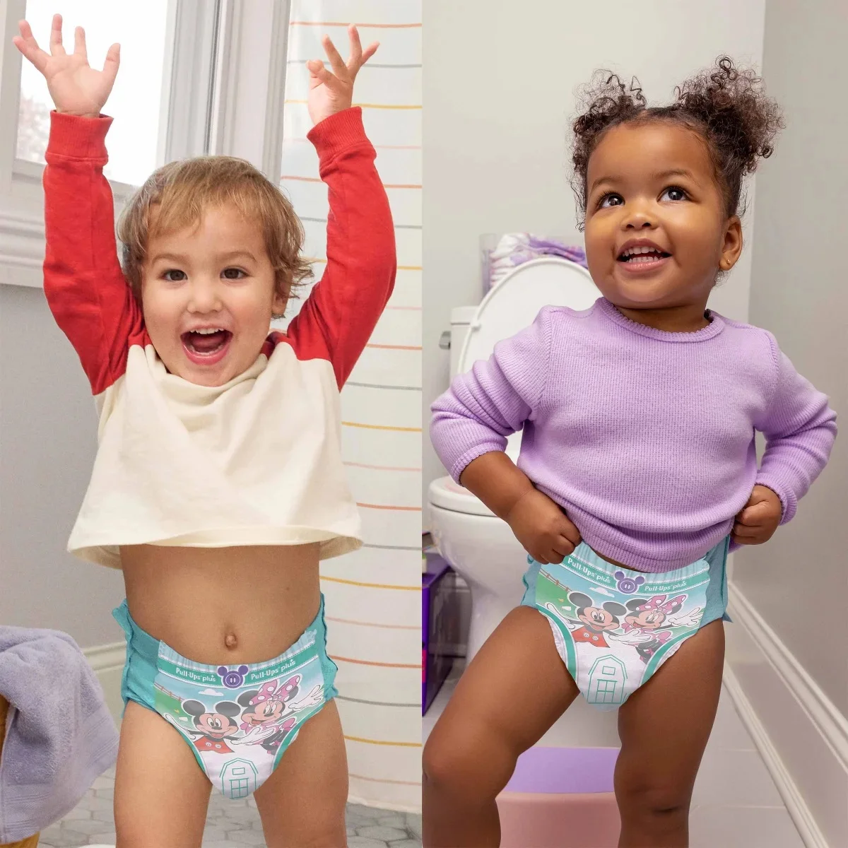 Huggies Pull-Ups Plus - Culottes d'Apprentissage Unisexe, Taille 3T-4T (15 à 21 kg), Pack de 116 Unités – Image 3