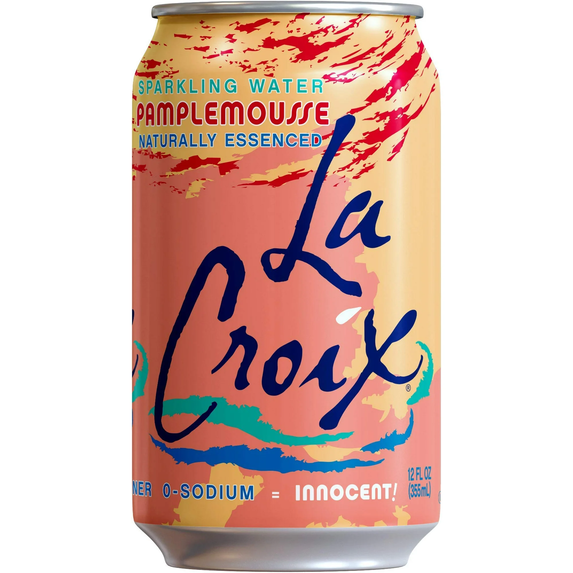 LaCroix Pamplemousse Sparkling Water, Eau Pétillante Naturelle Saveur Pamplemousse Rose, 355 mL