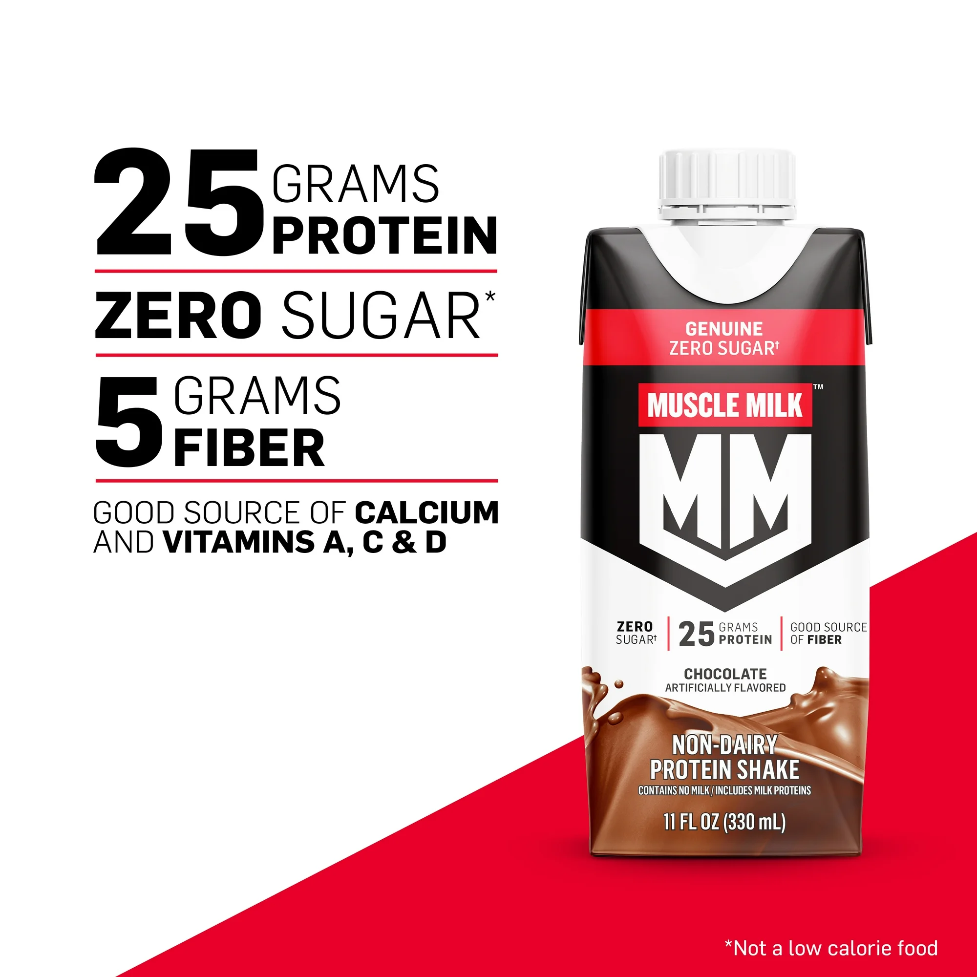 Muscle Milk Genuine Protein Shake, Boisson Protéinée au Chocolat, 330 mL – Image 2
