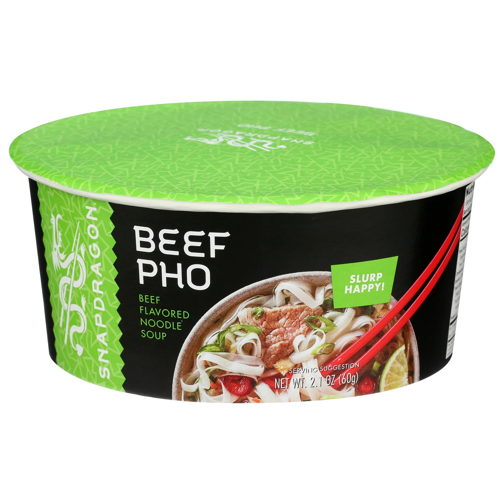Soupe de Nouilles New Snapdragon Vietnamese Pho, au Riz Saveur Bœuf, 76 g