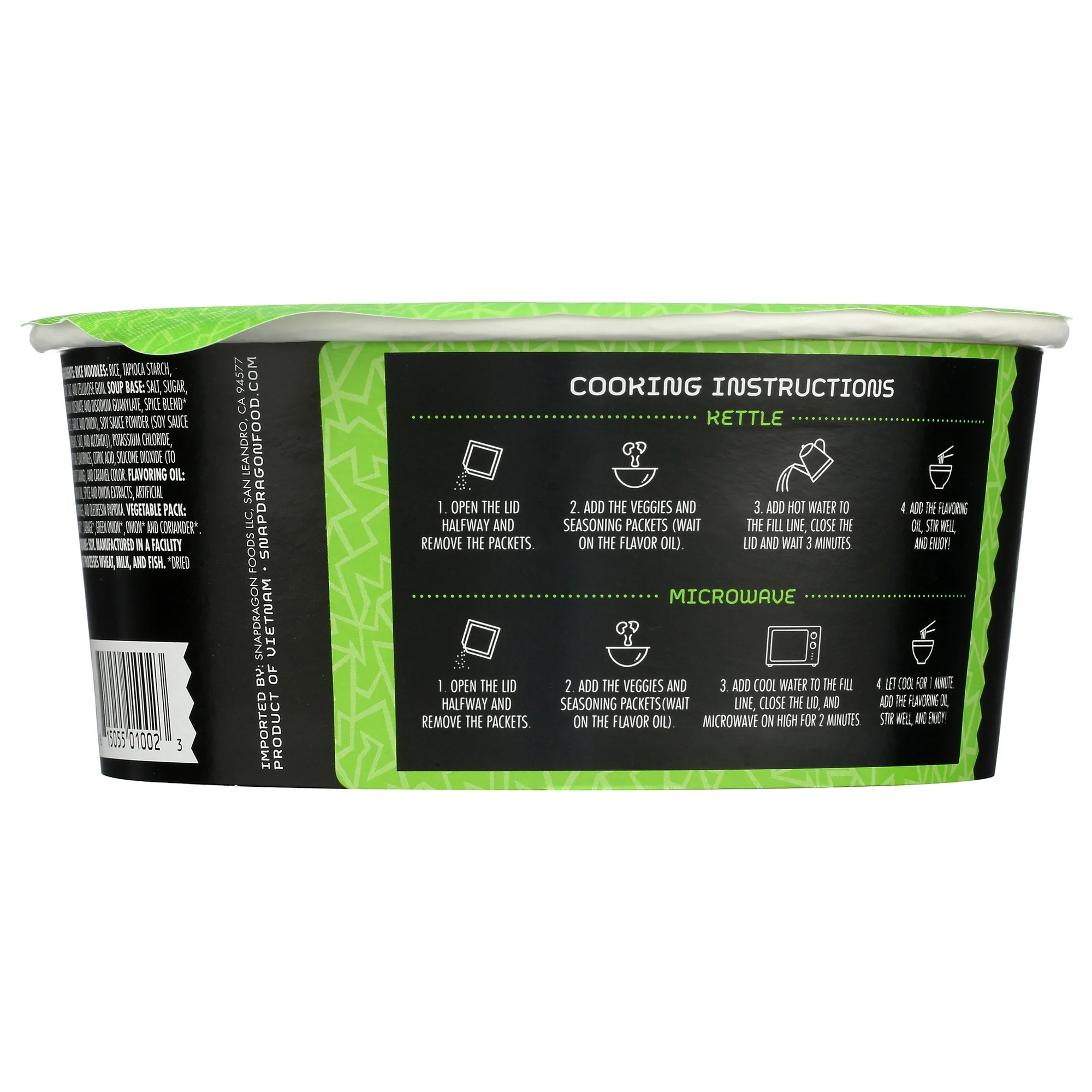 Soupe de Nouilles New Snapdragon Vietnamese Pho, au Riz Saveur Bœuf, 76 g – Image 7