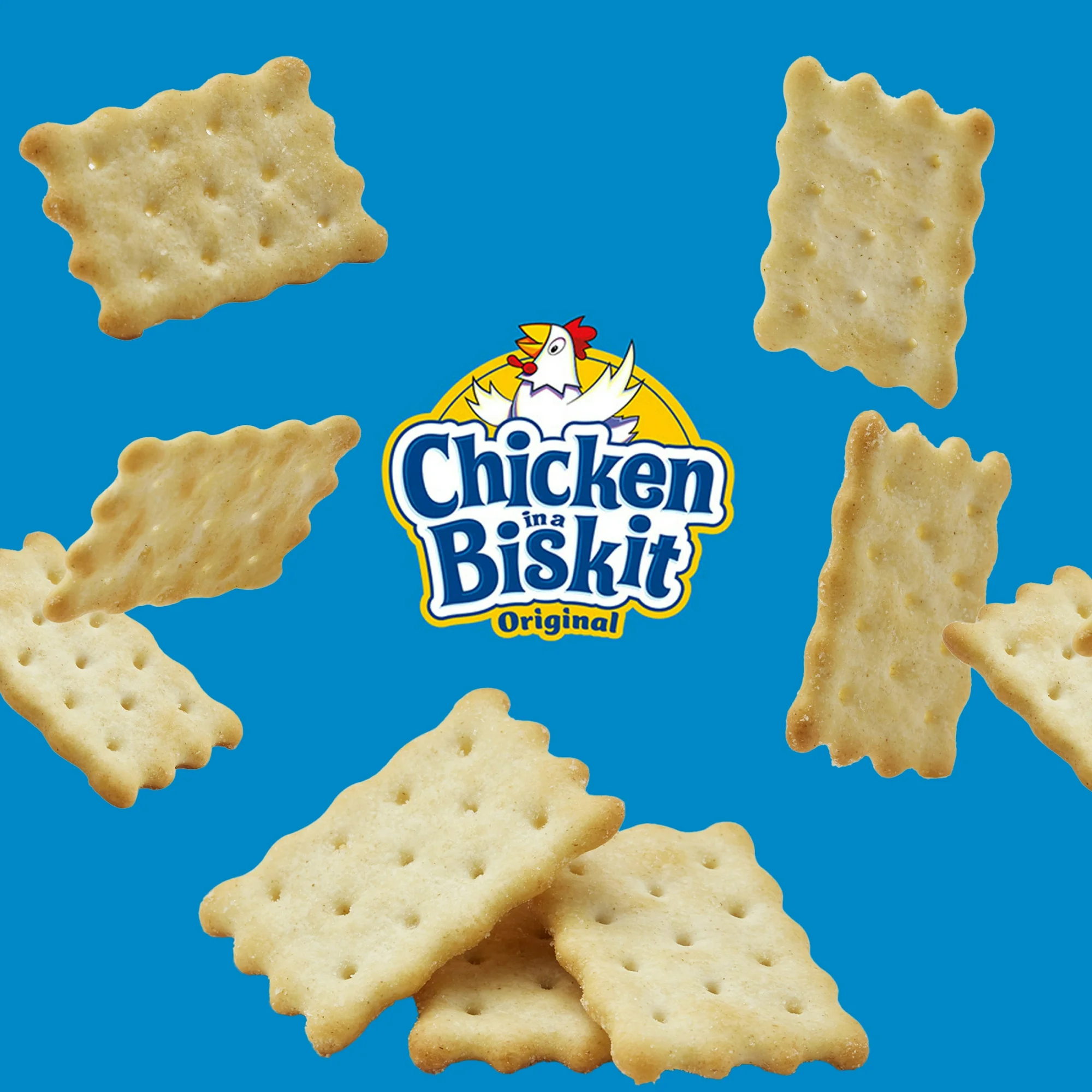 Biscuits Salés Sobisk Chicken Snack Crackers, Saveur Poulet Rôti, 170 g – Image 3