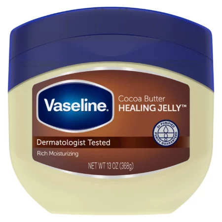 Vaseline Healing Jelly Cocoa Butter - Gelée de Soin Réparatrice au Beurre de Cacao, Hypoallergénique, 368g